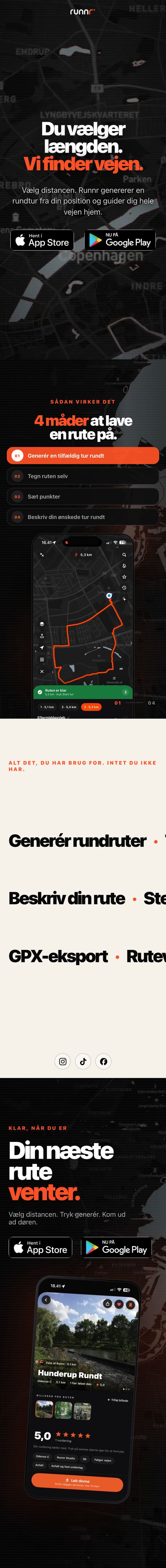runnr.dk på mobil